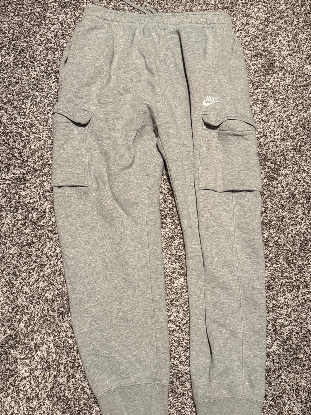 Nike men’s Gray Cargo Jogger Pants